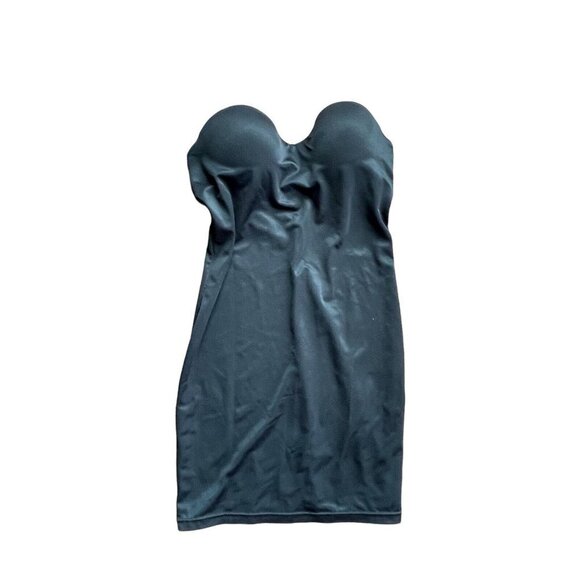 Flexees Womens Solid Black Sleeveless Shapewear Dress Smooth Stretch 34C… - Picture 1 of 4